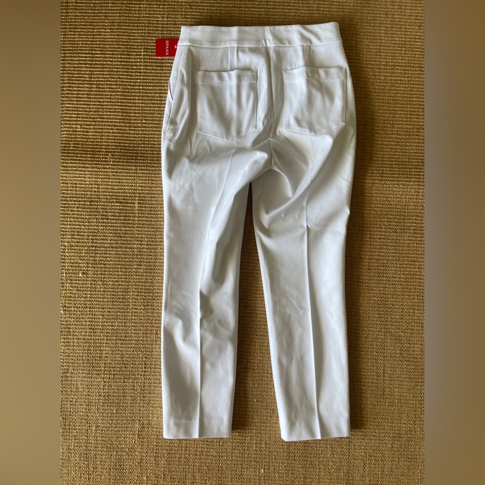 NWT! SPANX Slim Straight Pant Classic White Avail sizes: Small Tall, XL tall - Picture 6 of 12